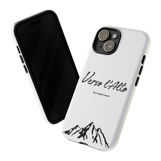 White Mountain Adventure Phone Case - Stylish Verso l'Alto Phone Protection