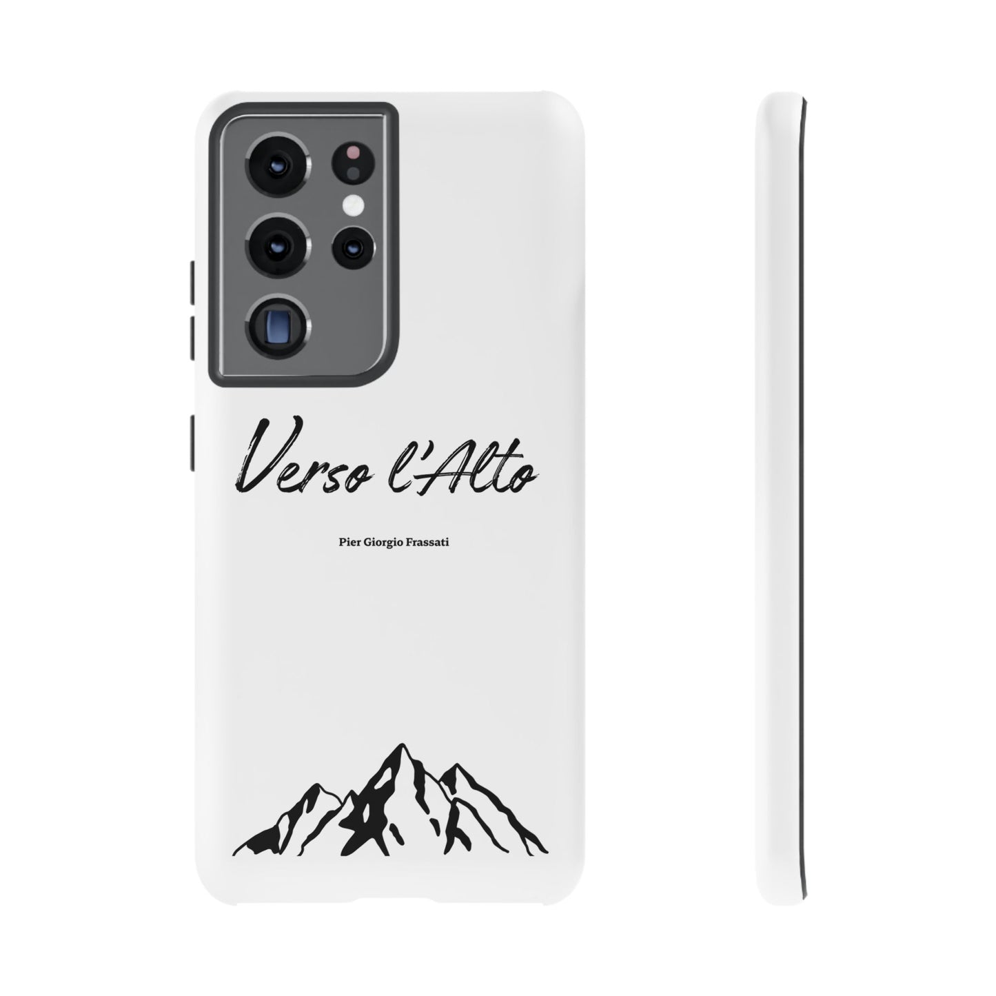White Mountain Adventure Phone Case - Stylish Verso l'Alto Phone Protection