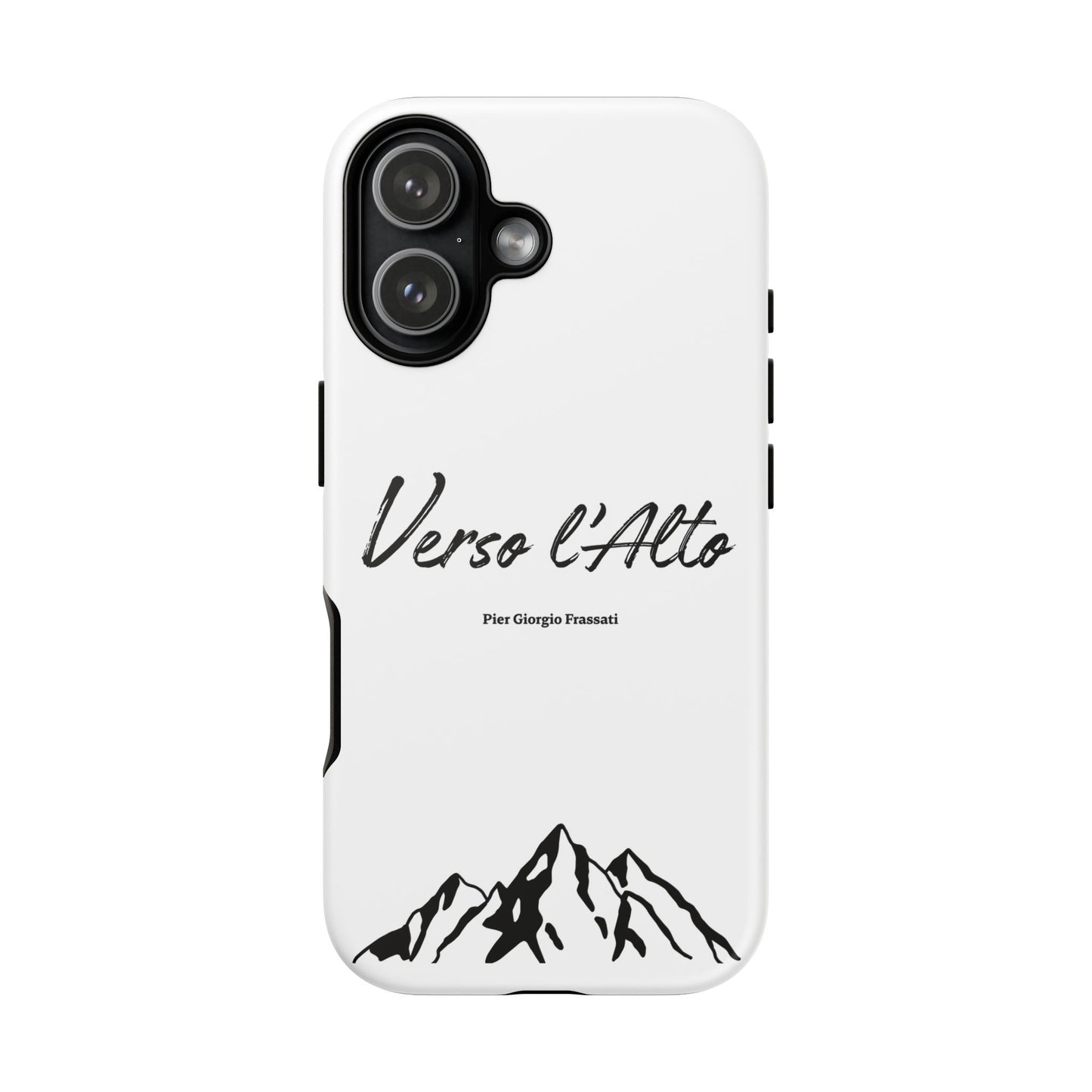 White Mountain Adventure Phone Case - Stylish Verso l'Alto Phone Protection