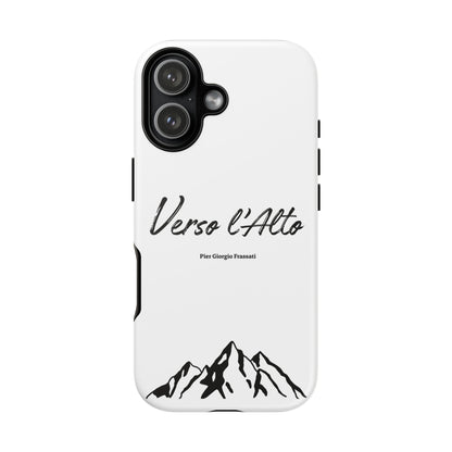 White Mountain Adventure Phone Case - Stylish Verso l'Alto Phone Protection