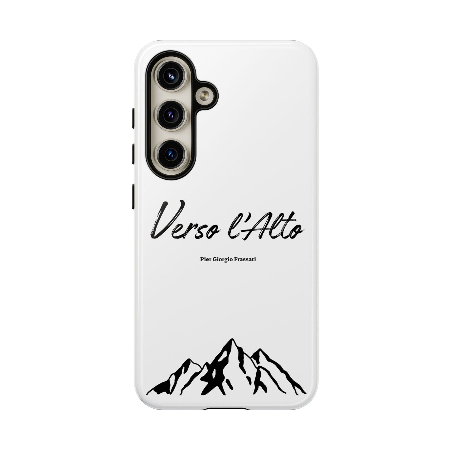 White Mountain Adventure Phone Case - Stylish Verso l'Alto Phone Protection