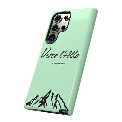 Mint Green Mountain Adventure Phone Case - Stylish Verso l'Alto Phone Protection