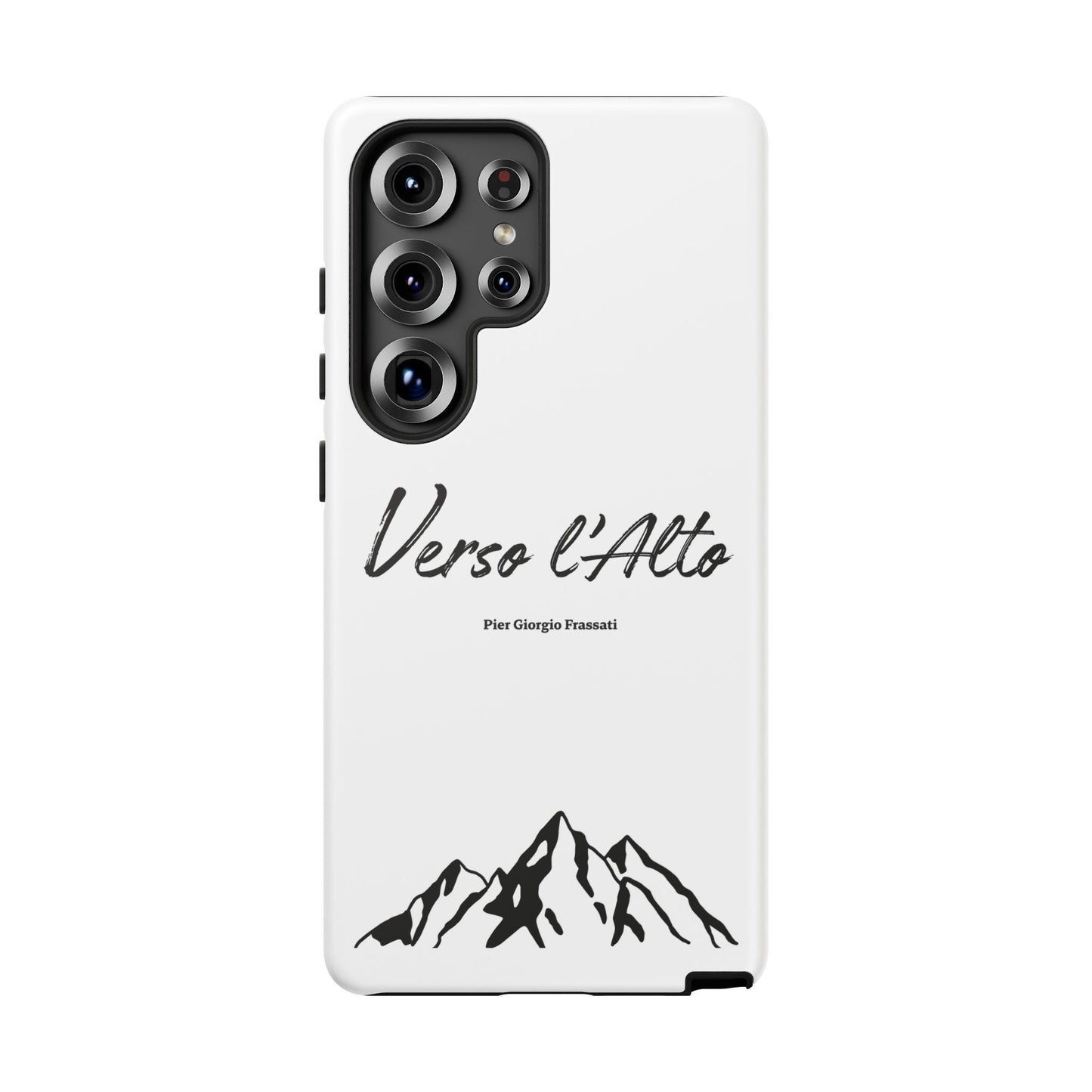 White Mountain Adventure Phone Case - Stylish Verso l'Alto Phone Protection