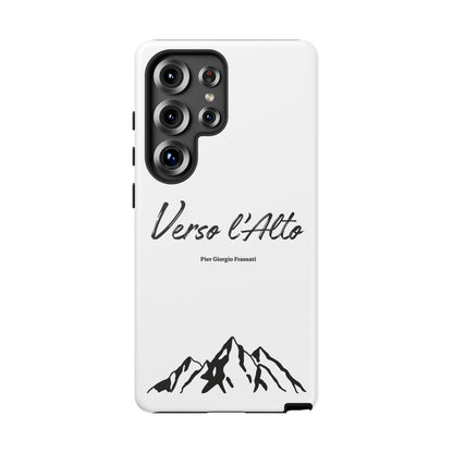White Mountain Adventure Phone Case - Stylish Verso l'Alto Phone Protection