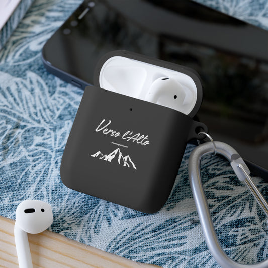 Coque de protection pour AirPods avec design Verso l'Alto (version noir-vert d'eau-bleu marine)