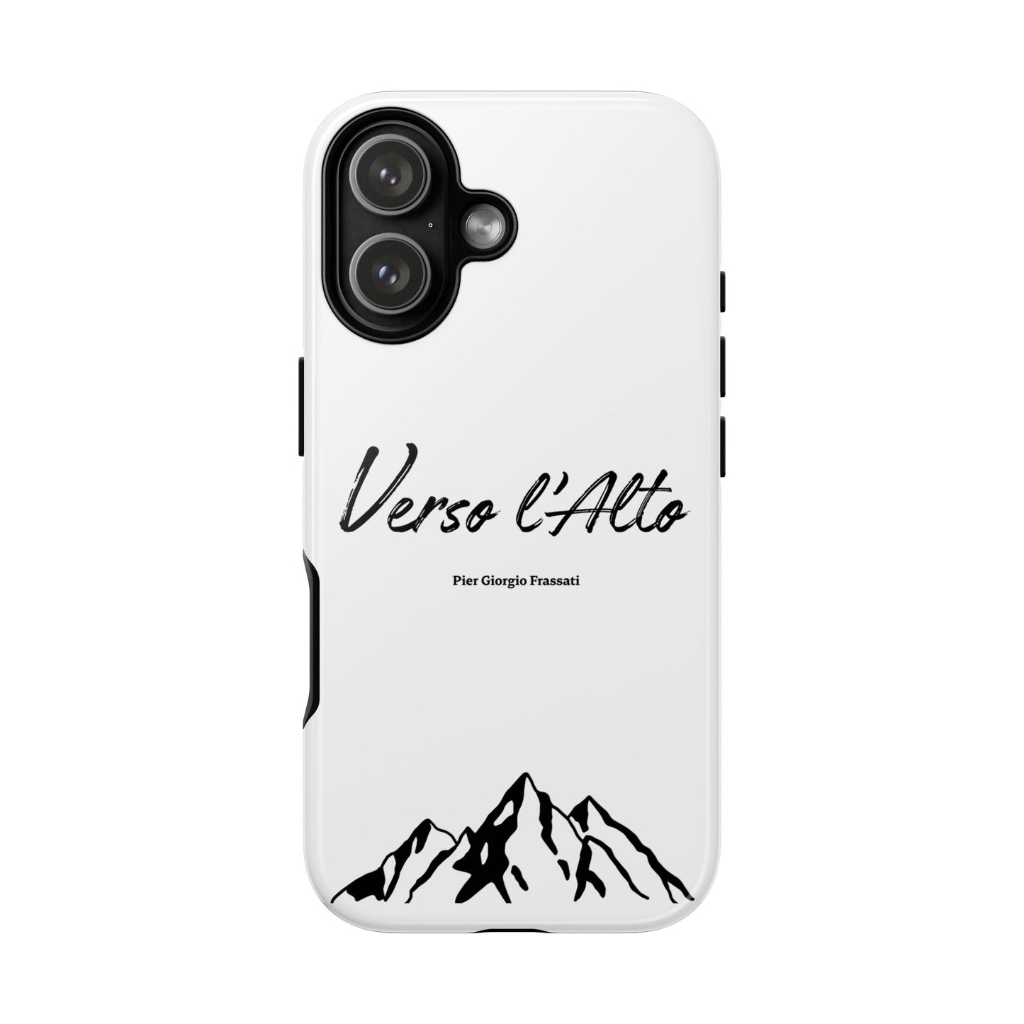 White Mountain Adventure Phone Case - Stylish Verso l'Alto Phone Protection