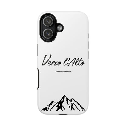 White Mountain Adventure Phone Case - Stylish Verso l'Alto Phone Protection