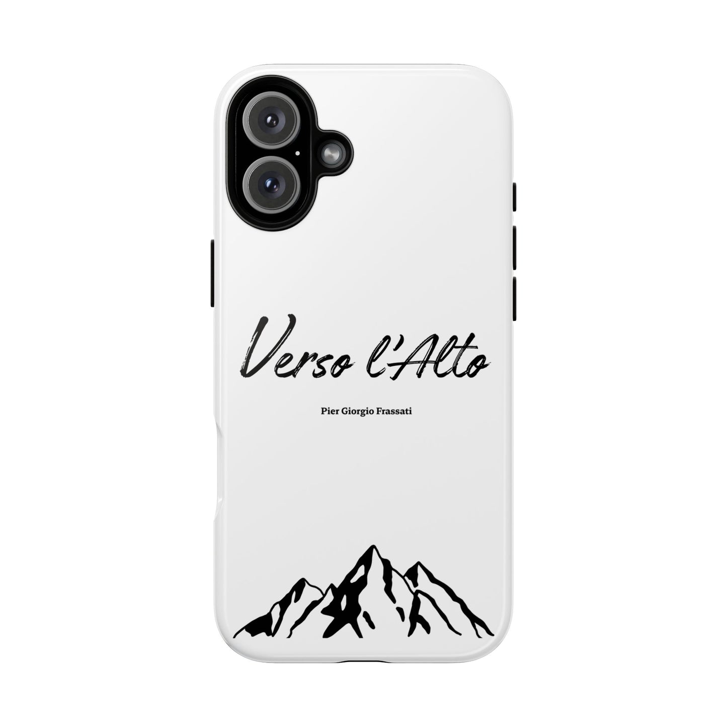 White Mountain Adventure Phone Case - Stylish Verso l'Alto Phone Protection