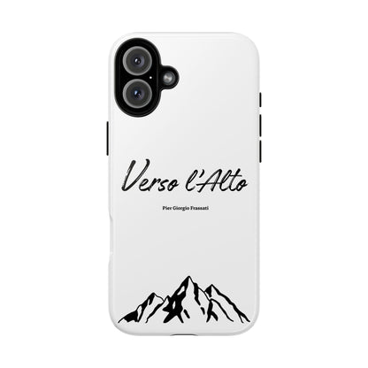 White Mountain Adventure Phone Case - Stylish Verso l'Alto Phone Protection