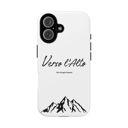 White Mountain Adventure Phone Case - Stylish Verso l'Alto Phone Protection
