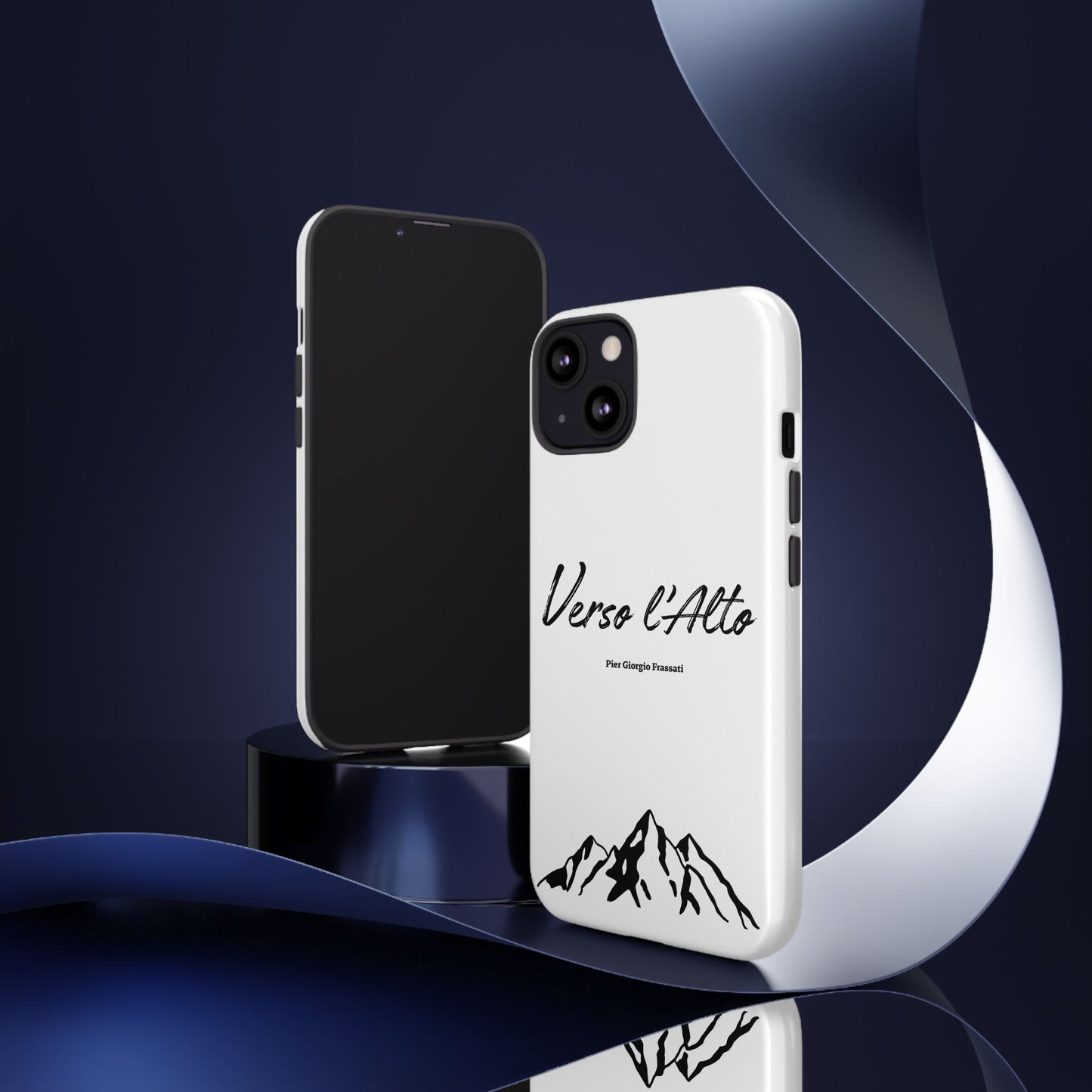 White Mountain Adventure Phone Case - Stylish Verso l'Alto Phone Protection