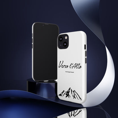 White Mountain Adventure Phone Case - Stylish Verso l'Alto Phone Protection