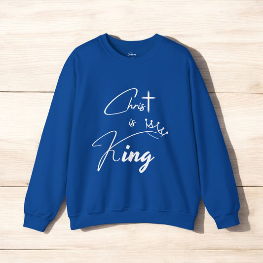 Unisex Christ is King Sweatshirt_2024 Collection_ROYAL BLUE COLLECTOR EDITION