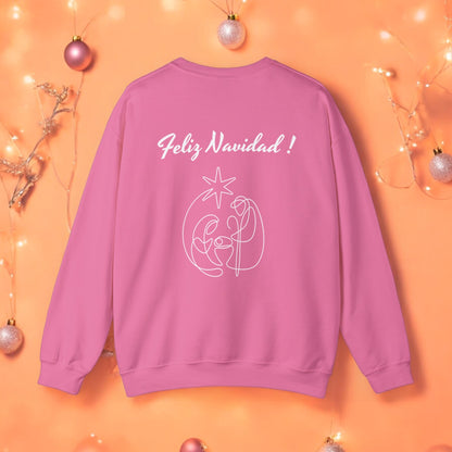 Christian Christmas Sweatshirt_2024 COLLECTION - SPANISH Pink Limited EDITION