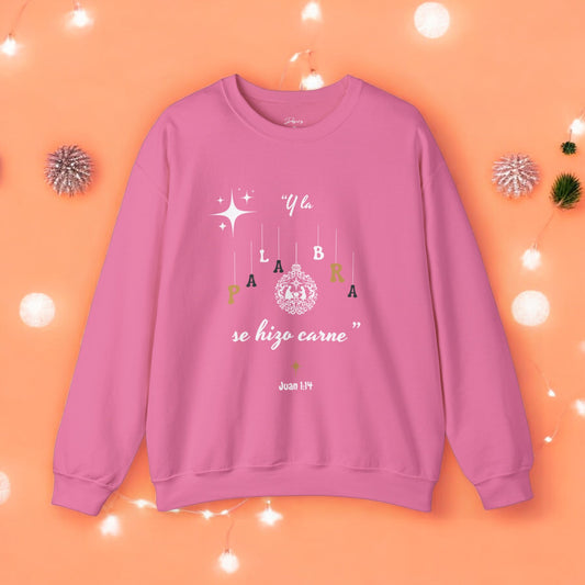 Christian Christmas Sweatshirt_2024 COLLECTION - SPANISH Pink Limited EDITION