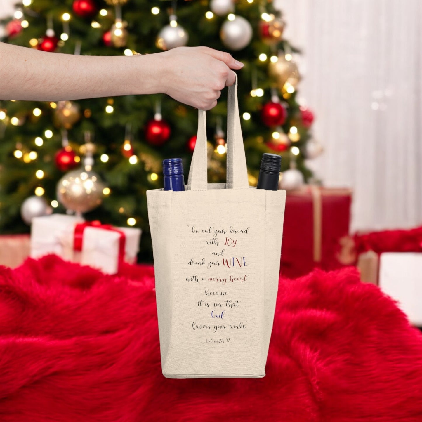 Double Wine Tote Bag