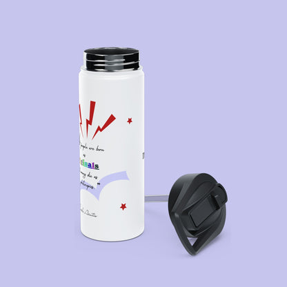 Carlo Acutis Stainless Steel Water Bottle – Sport (12oz to 32 oz) | “All people are born as originals but many die as photocopies.”