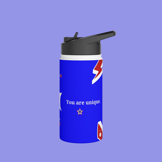 Carlo Acutis Stainless Steel Sport Water Bottle (Royal blue)