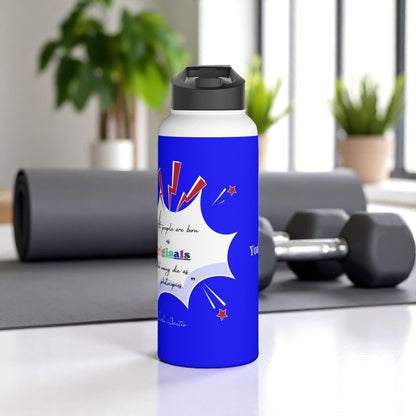 Carlo Acutis Stainless Steel Sport Water Bottle (Royal blue)
