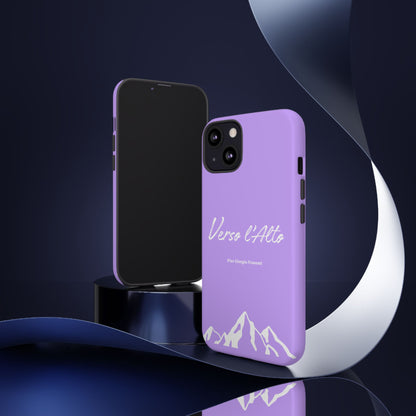 Mauve Mountain Adventure Phone Case - Stylish Verso l'Alto Phone Protection