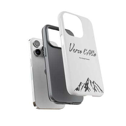 White Mountain Adventure Phone Case - Stylish Verso l'Alto Phone Protection