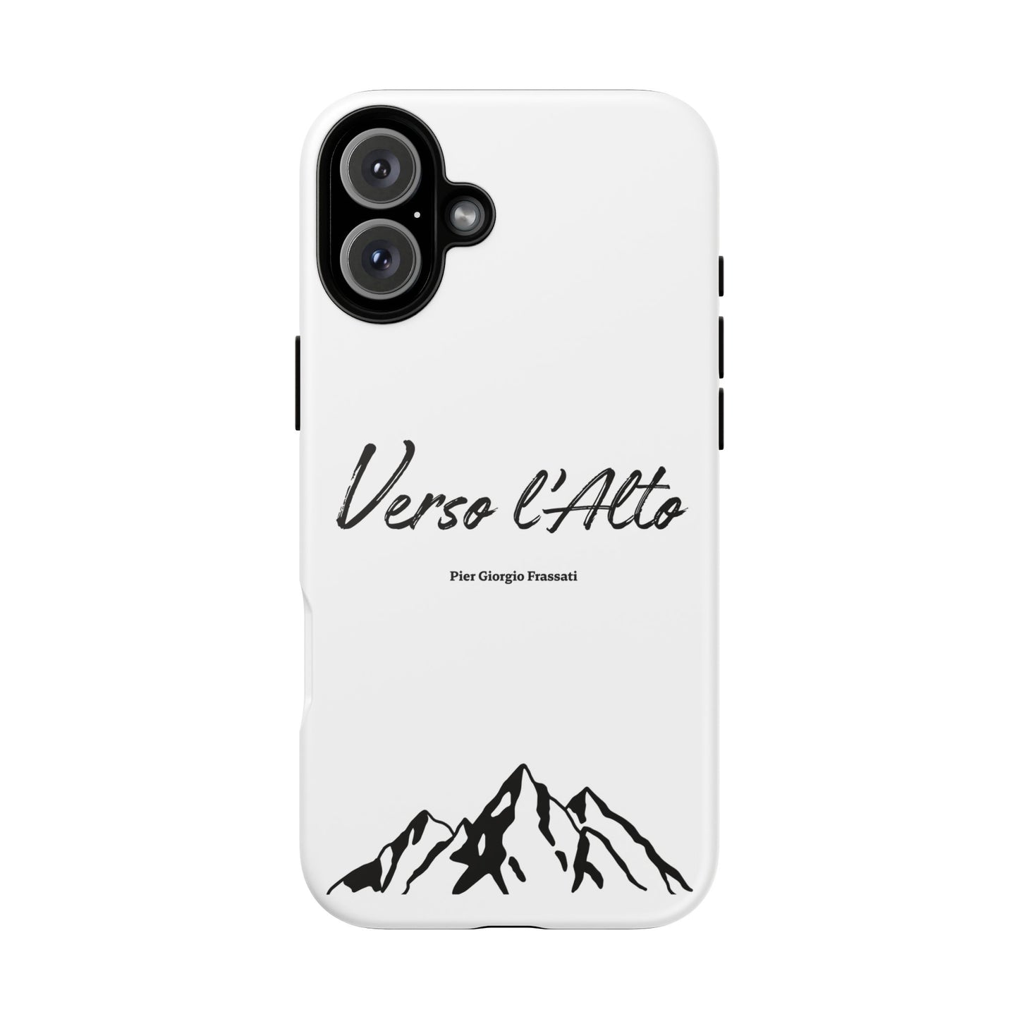 White Mountain Adventure Phone Case - Stylish Verso l'Alto Phone Protection