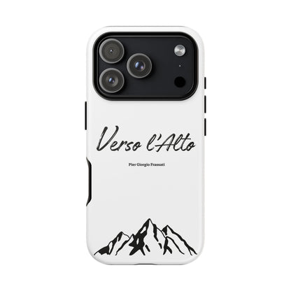White Mountain Adventure Phone Case - Stylish Verso l'Alto Phone Protection