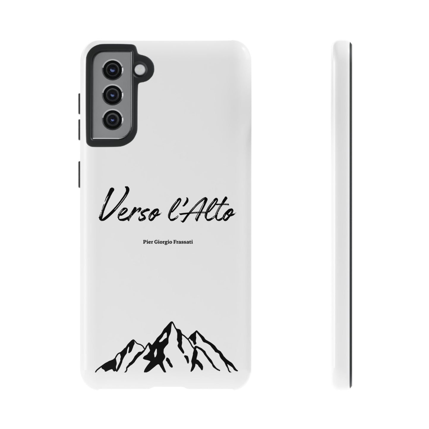White Mountain Adventure Phone Case - Stylish Verso l'Alto Phone Protection