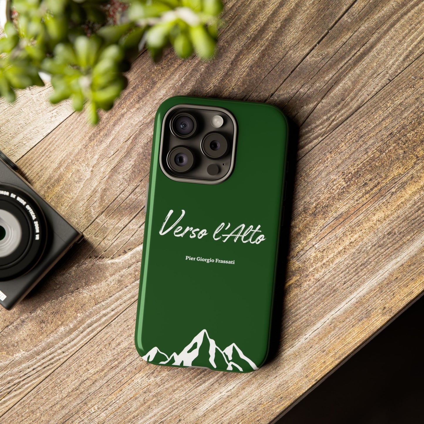 Vert Sapin Mountain Adventure Phone Case - Stylish Verso l'Alto Phone Protection