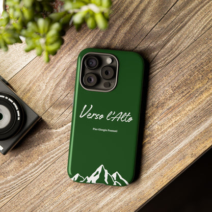 Vert Sapin Mountain Adventure Phone Case - Stylish Verso l'Alto Phone Protection