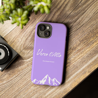Mauve Mountain Adventure Phone Case - Stylish Verso l'Alto Phone Protection