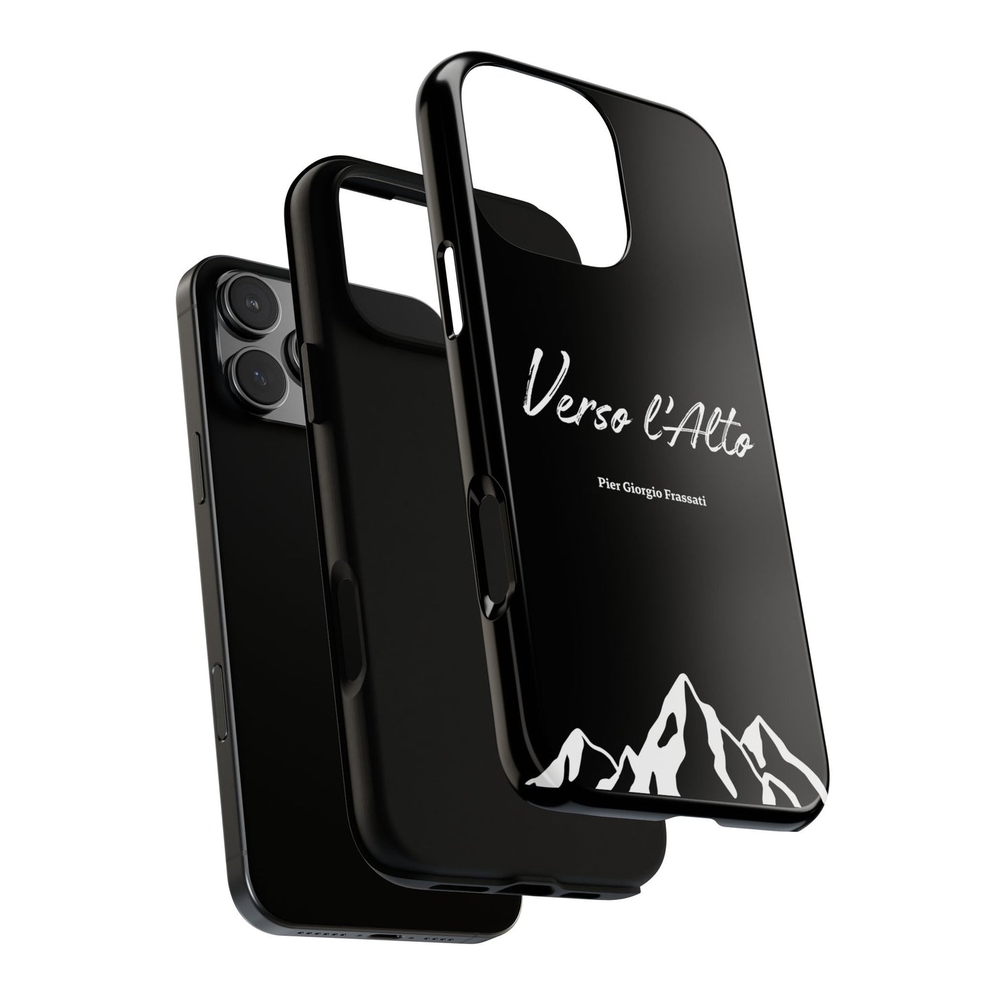 Black Mountain Adventure Phone Case - Stylish Verso l'Alto Phone Protection