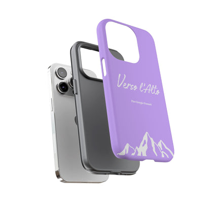 Mauve Mountain Adventure Phone Case - Stylish Verso l'Alto Phone Protection