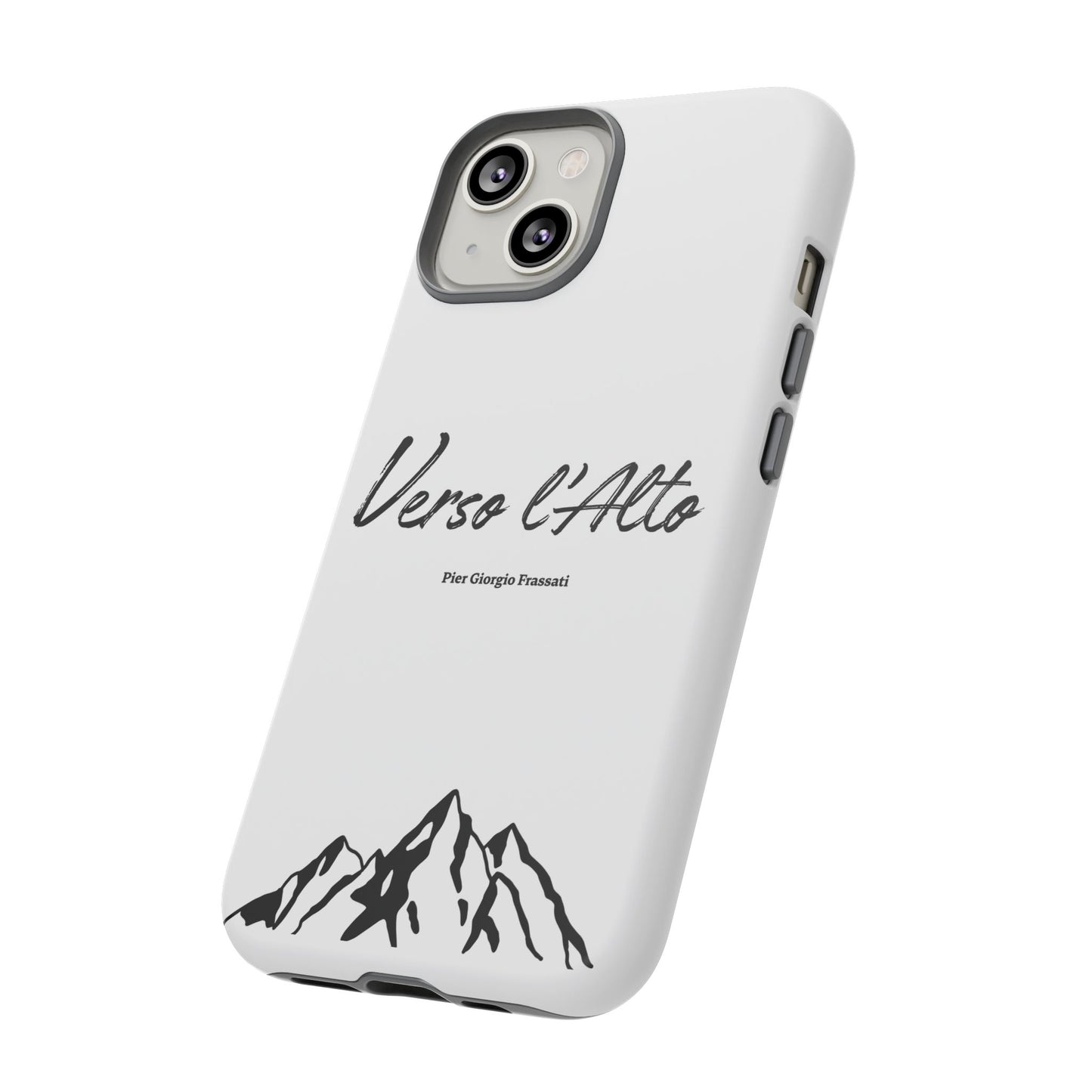 White Mountain Adventure Phone Case - Stylish Verso l'Alto Phone Protection