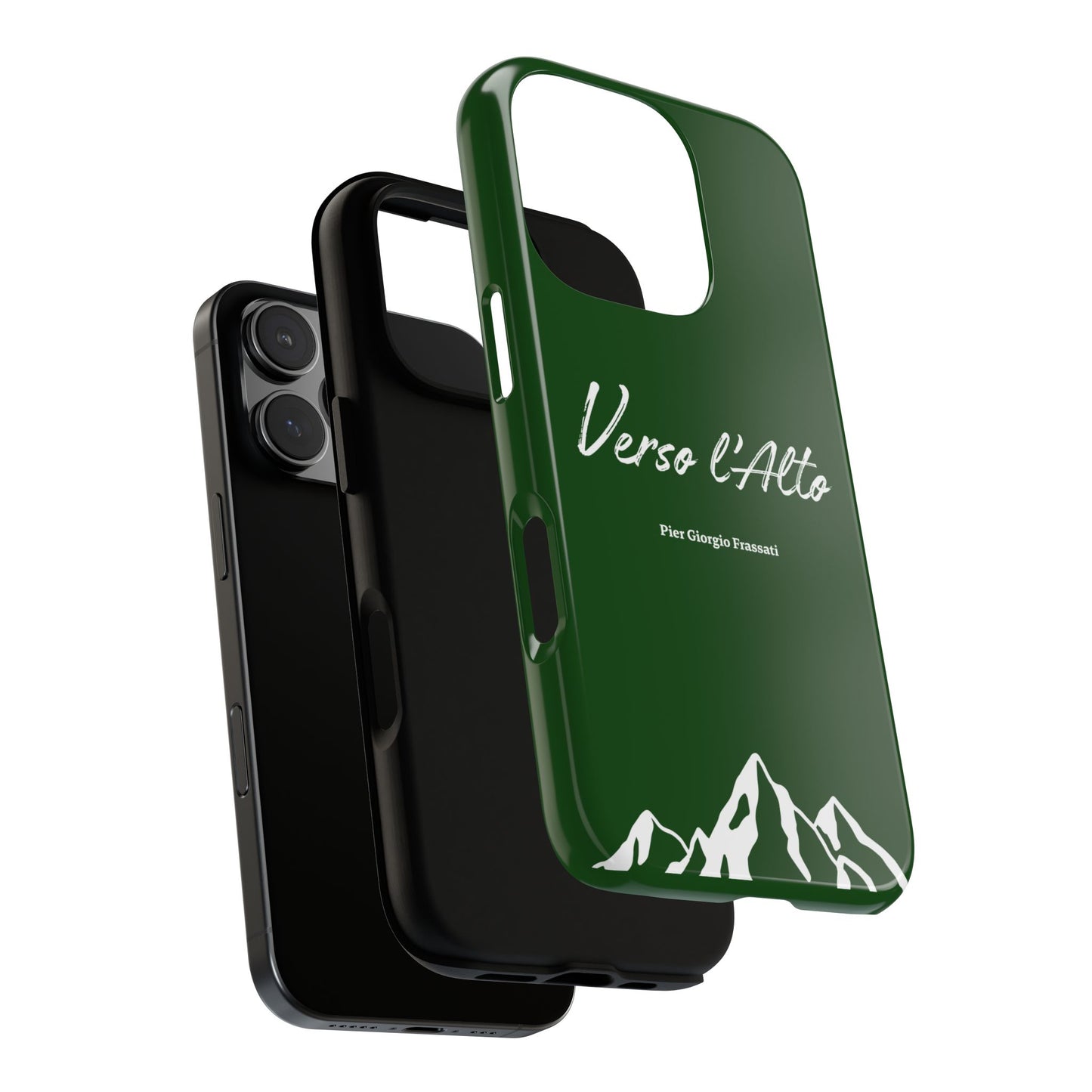 Vert Sapin Mountain Adventure Phone Case - Stylish Verso l'Alto Phone Protection