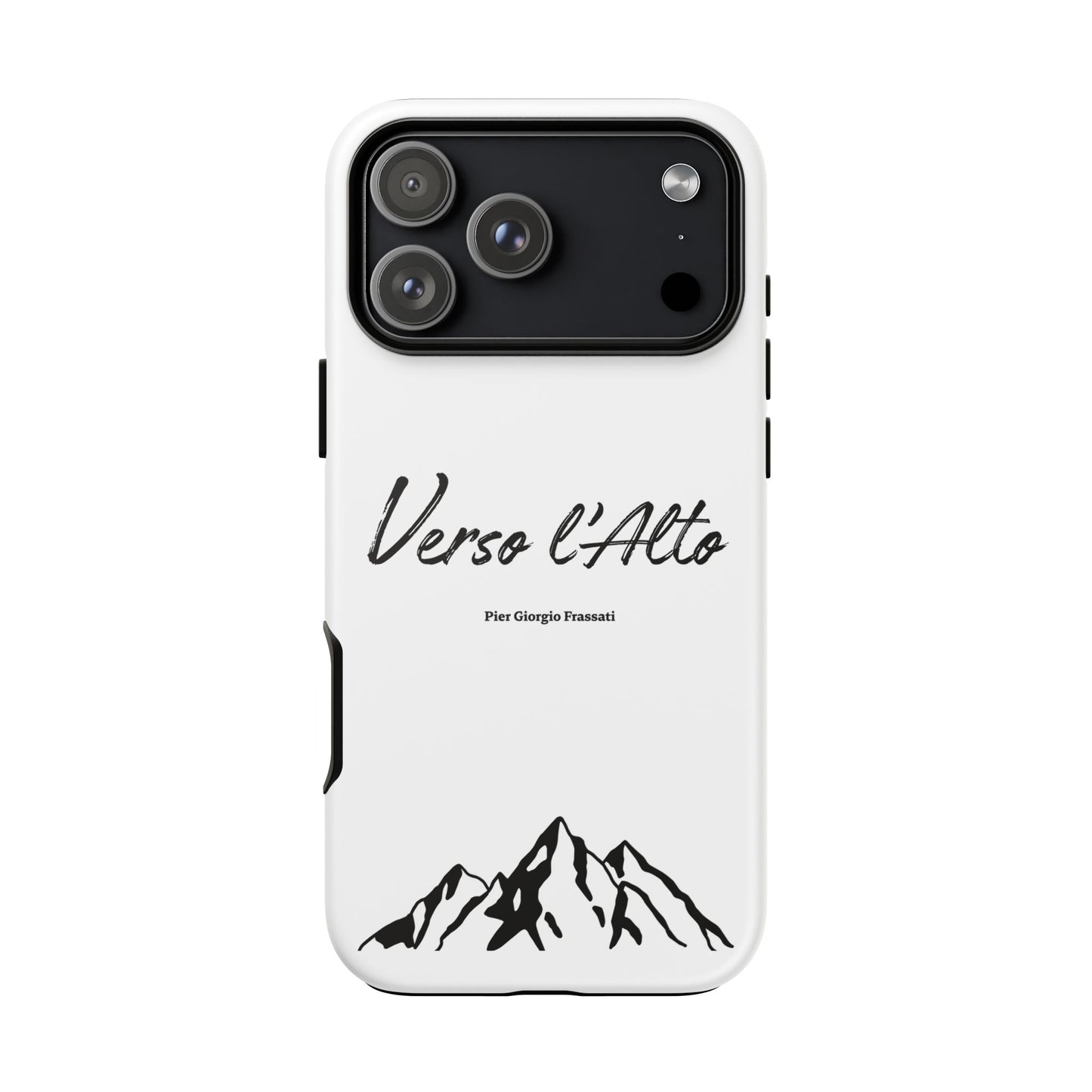 White Mountain Adventure Phone Case - Stylish Verso l'Alto Phone Protection