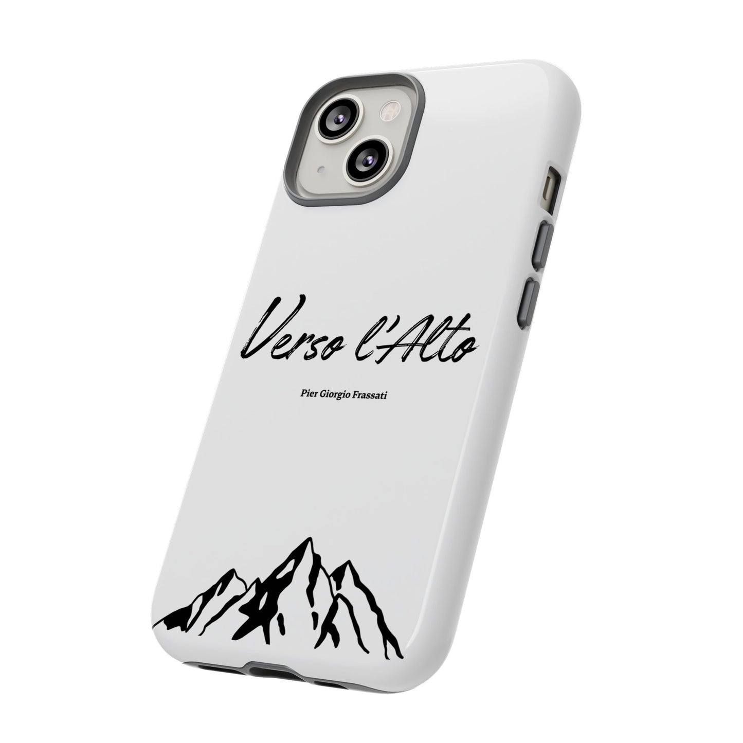White Mountain Adventure Phone Case - Stylish Verso l'Alto Phone Protection