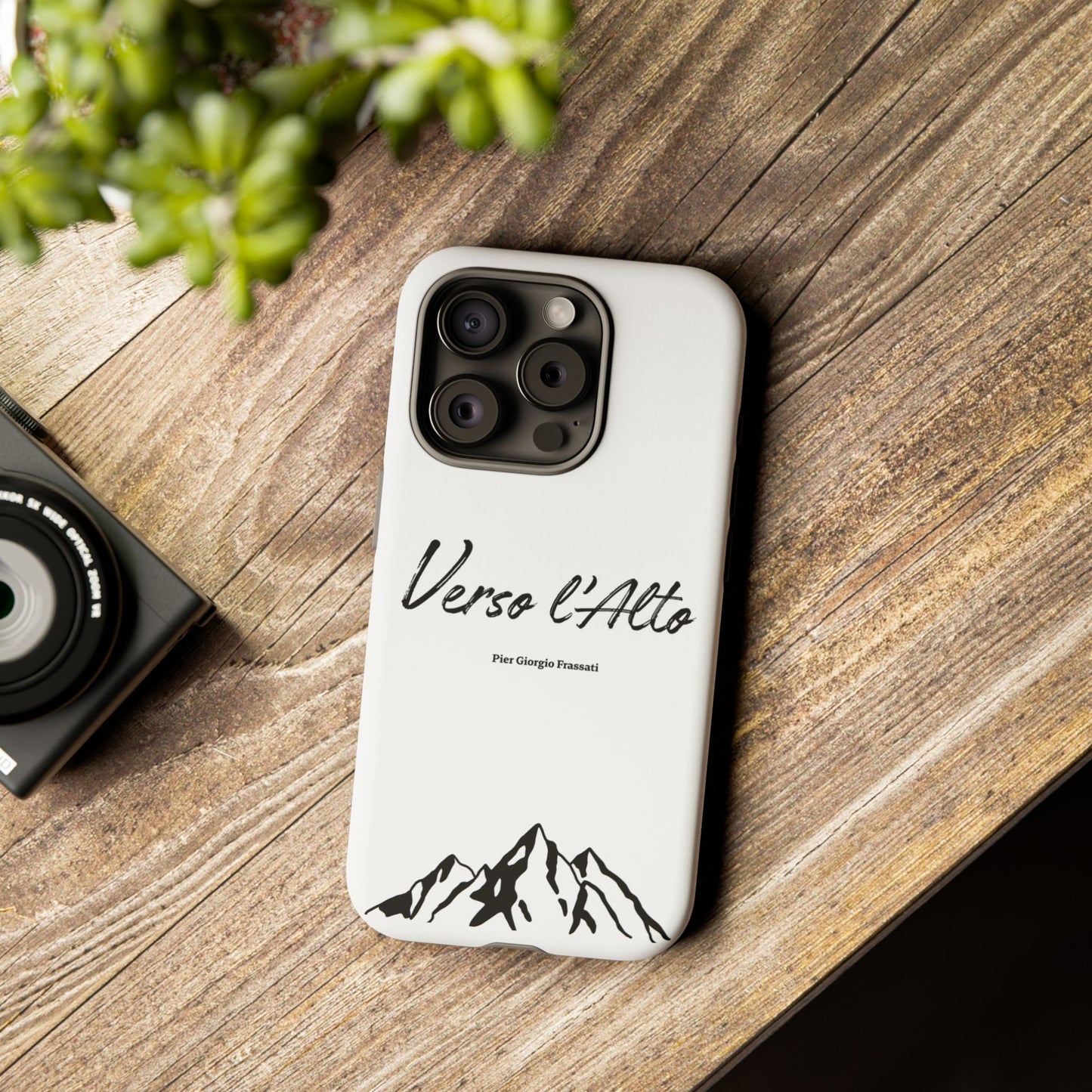 White Mountain Adventure Phone Case - Stylish Verso l'Alto Phone Protection