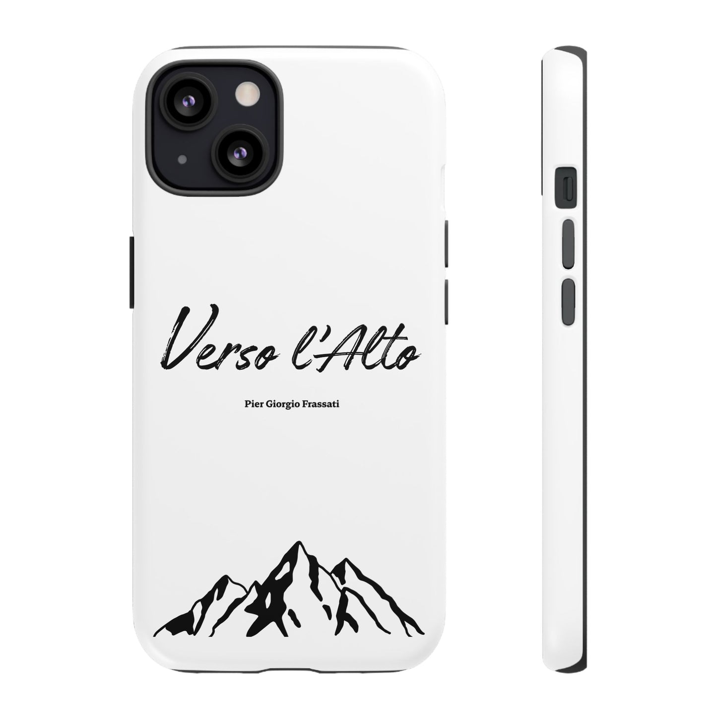 White Mountain Adventure Phone Case - Stylish Verso l'Alto Phone Protection