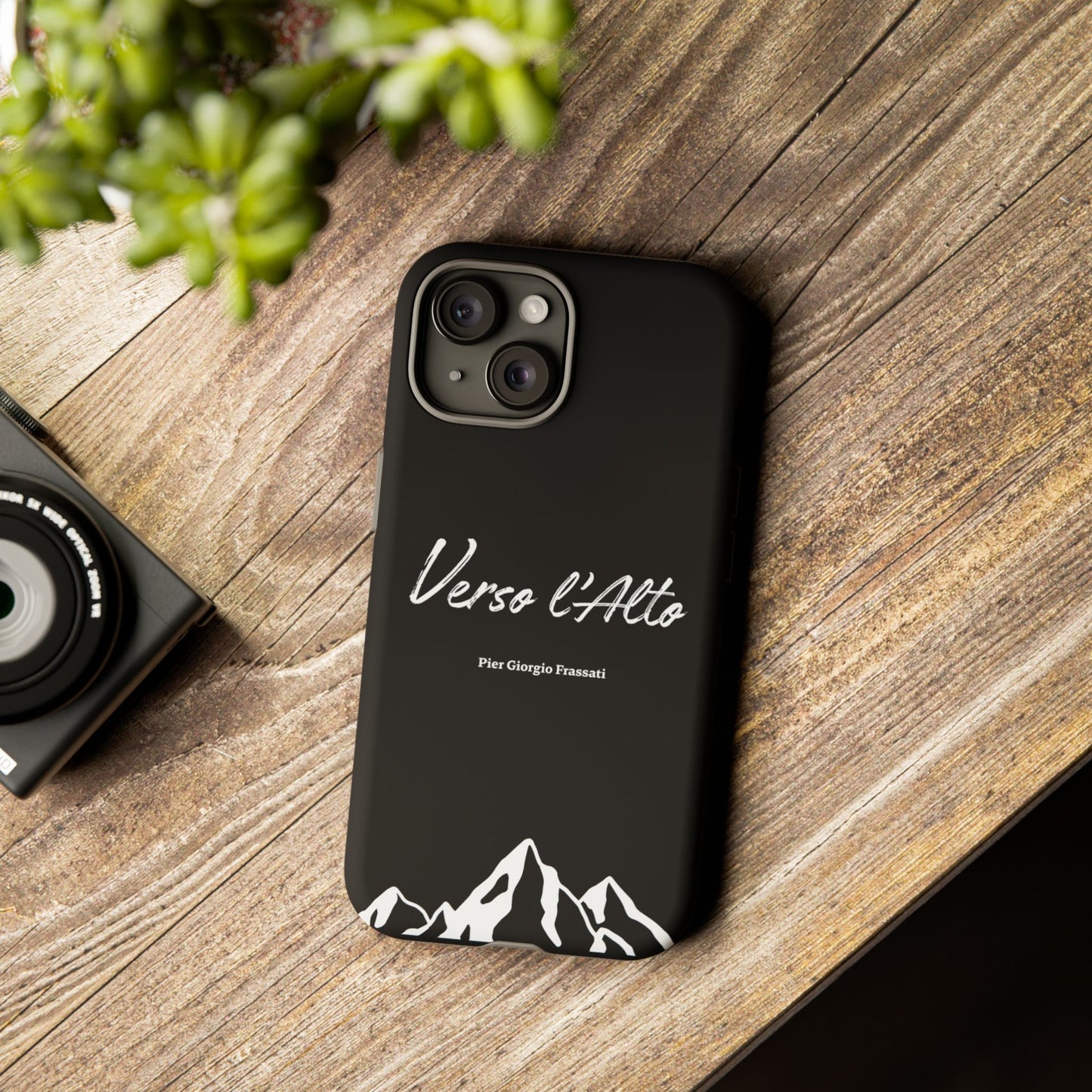 Black Mountain Adventure Phone Case - Stylish Verso l'Alto Phone Protection