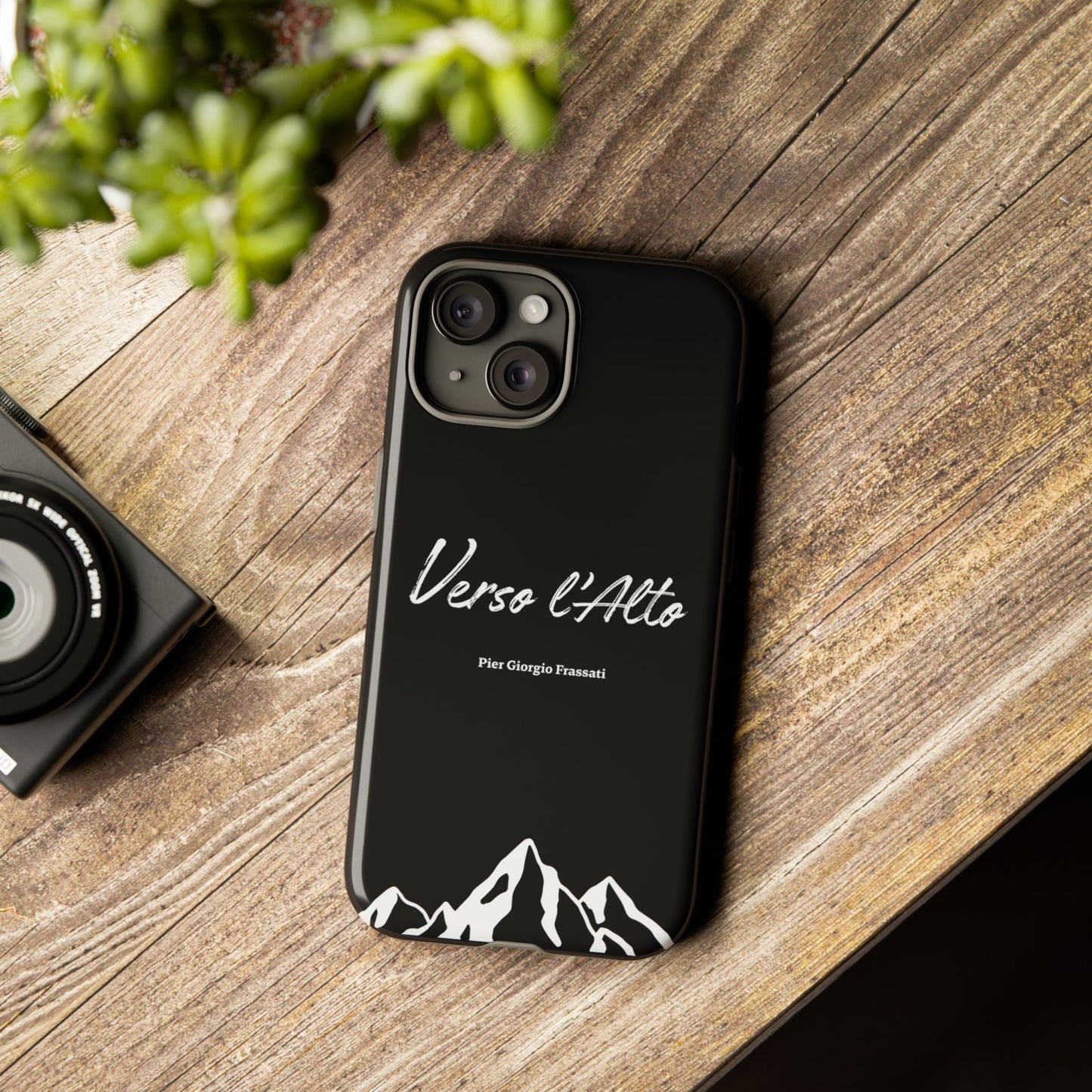 Black Mountain Adventure Phone Case - Stylish Verso l'Alto Phone Protection