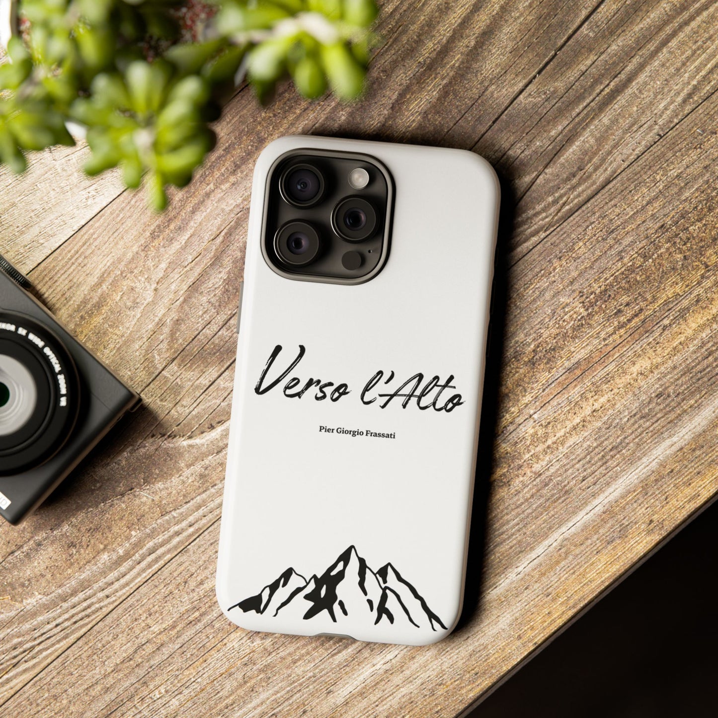 White Mountain Adventure Phone Case - Stylish Verso l'Alto Phone Protection