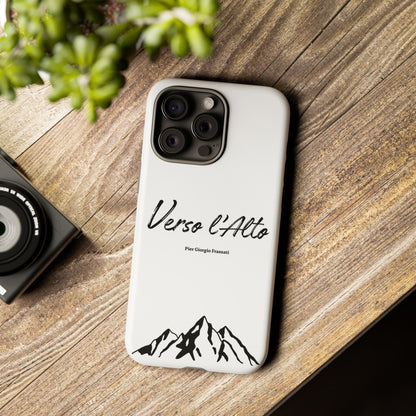 White Mountain Adventure Phone Case - Stylish Verso l'Alto Phone Protection