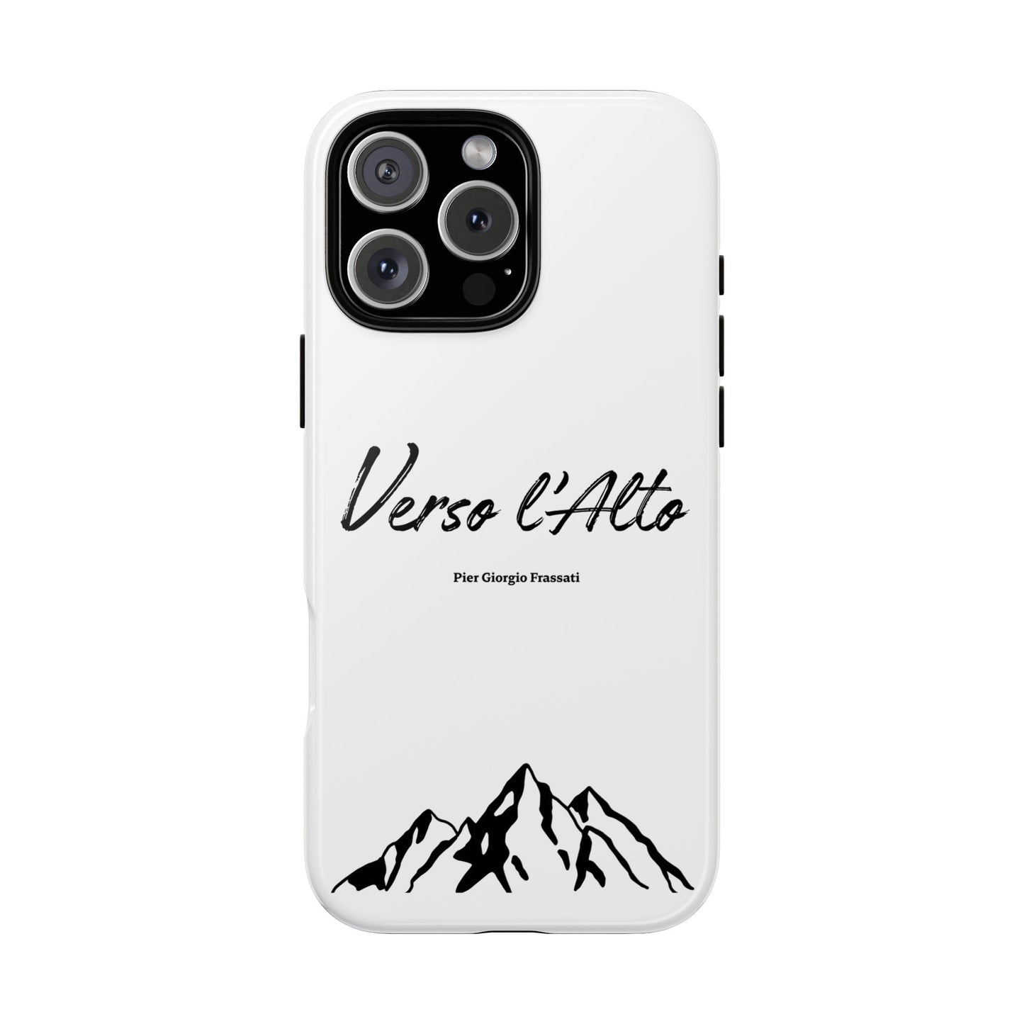 White Mountain Adventure Phone Case - Stylish Verso l'Alto Phone Protection