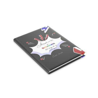 Carnet Pop Art Noir avec citation de Carlo Acutis | Journal intime | Carnet de Foi & Prière | Pages Lignées ou Blanches (UE uniquement)