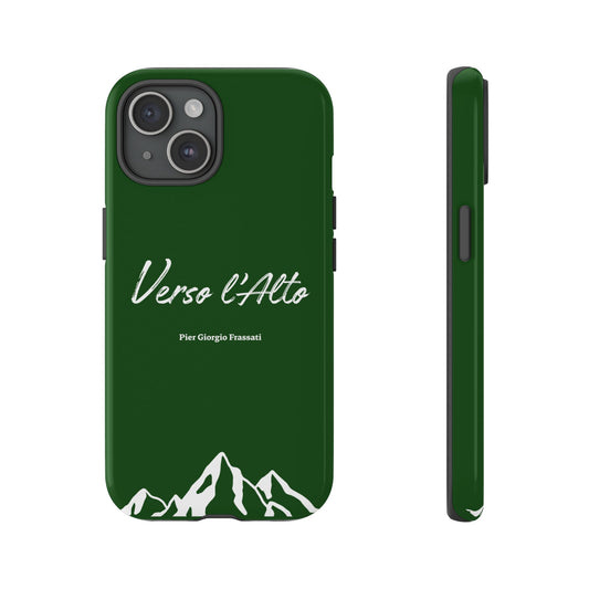 Vert Sapin Mountain Adventure Phone Case - Stylish Verso l'Alto Phone Protection