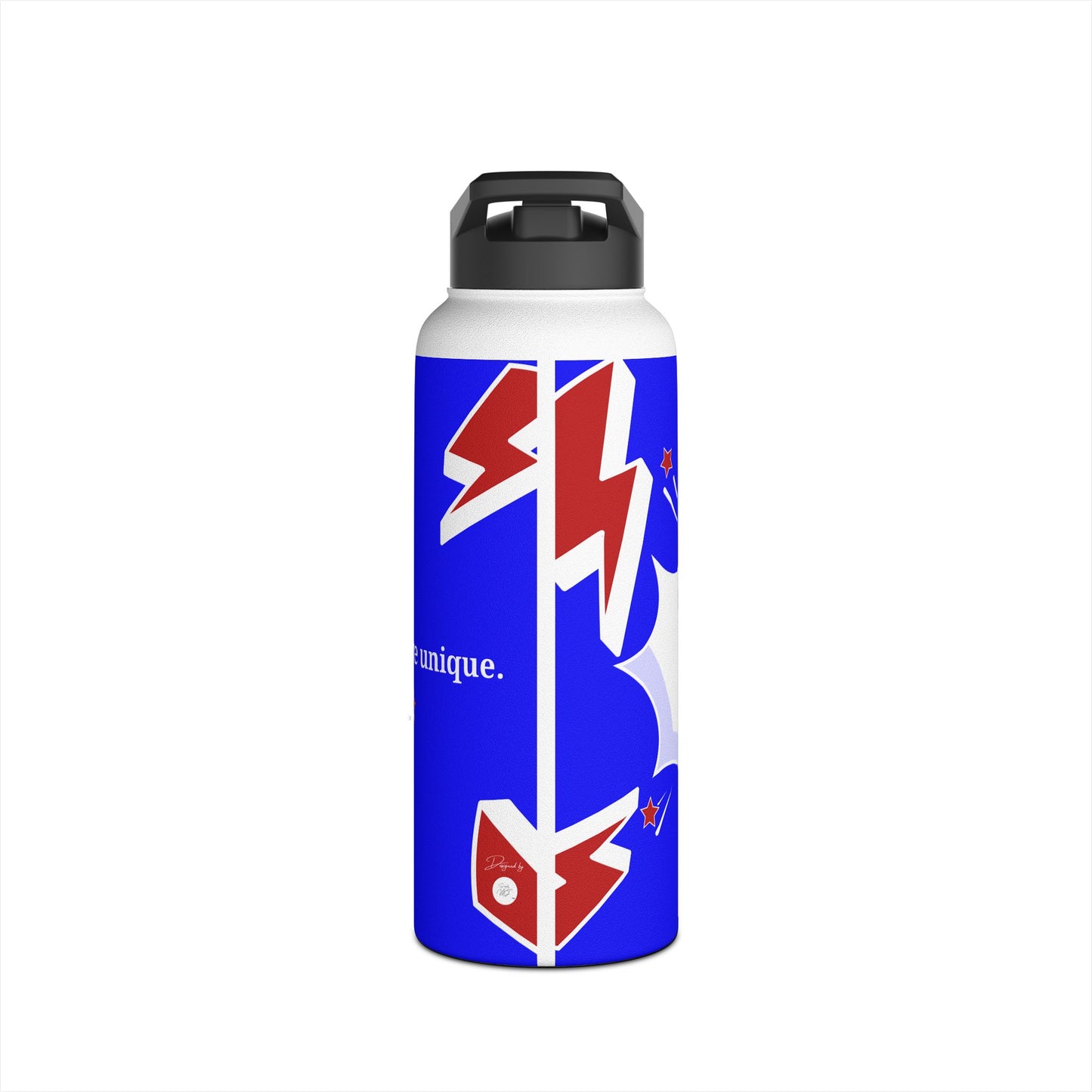 Carlo Acutis Stainless Steel Sport Water Bottle (Royal blue)