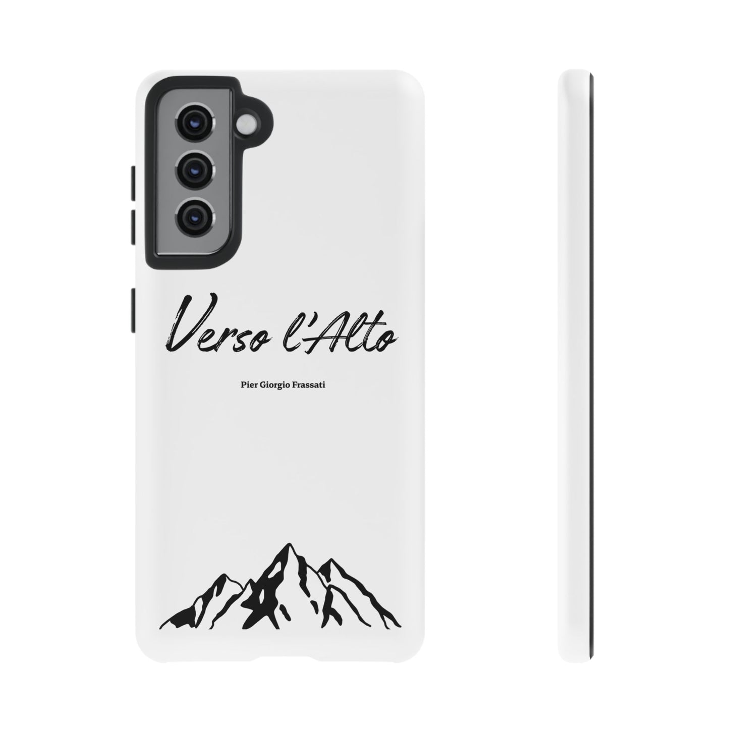 White Mountain Adventure Phone Case - Stylish Verso l'Alto Phone Protection