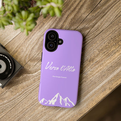 Mauve Mountain Adventure Phone Case - Stylish Verso l'Alto Phone Protection