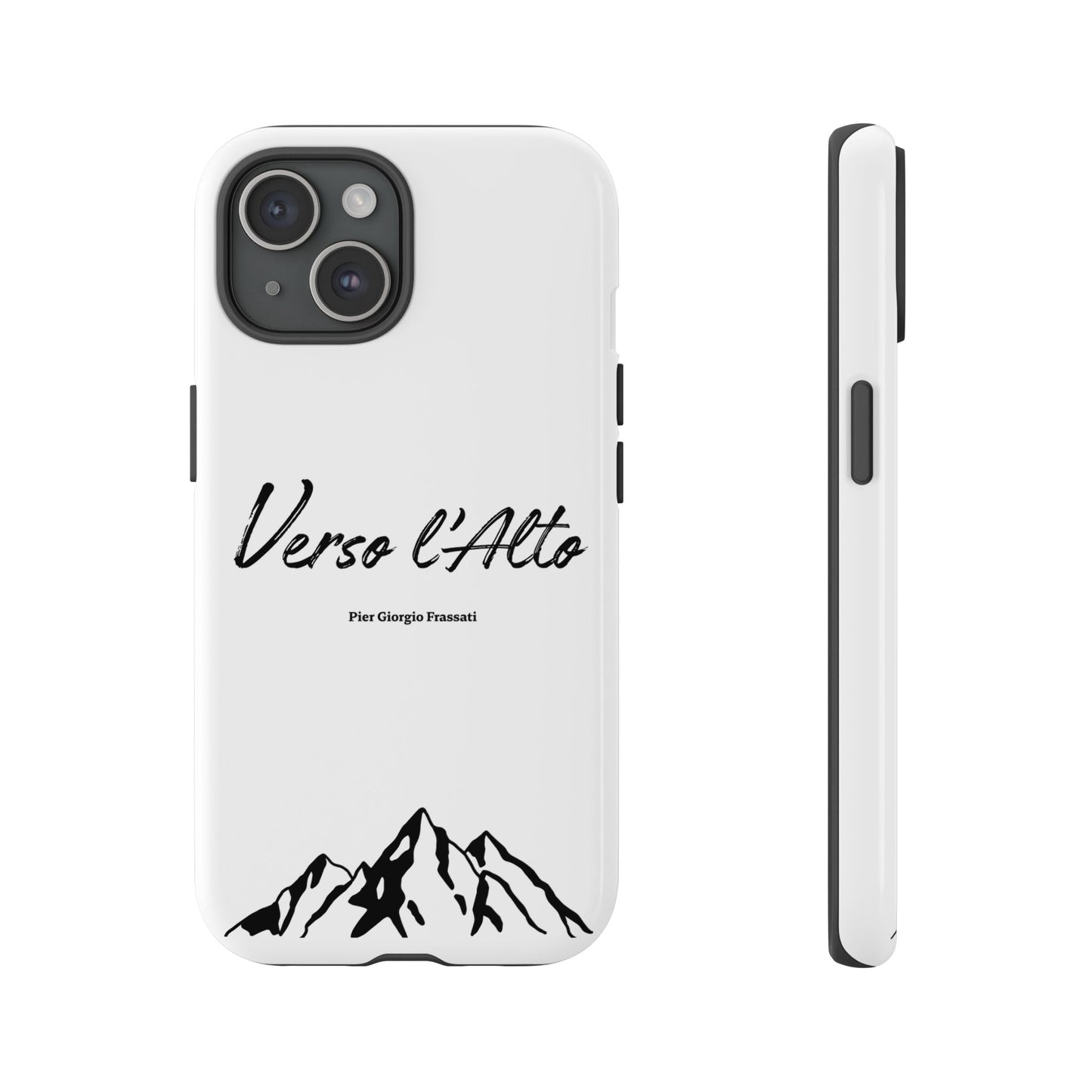 White Mountain Adventure Phone Case - Stylish Verso l'Alto Phone Protection
